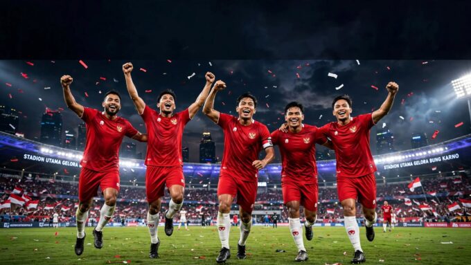 Selebrasi Timnas Indonesia di Stadion Utama Gelora Bung Karno jelang FIFA ASEAN Cup 2026